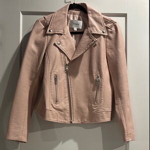 Pistola Light Pink Leather Jacket for Women